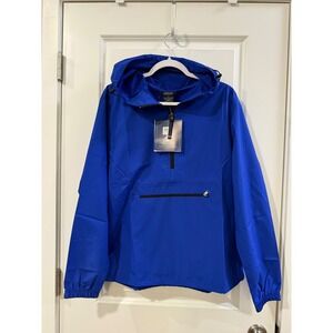 Charles River Apparel Mens Small Royal Blue Pack-N-Go Half Zip Windbreaker 9904